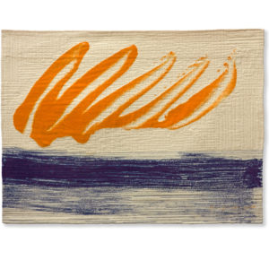 Blue Lines with Orange Sky