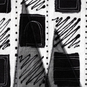 detail of Black and White quilt