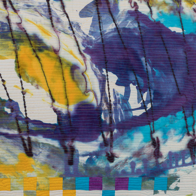detail of quilt Wave 14